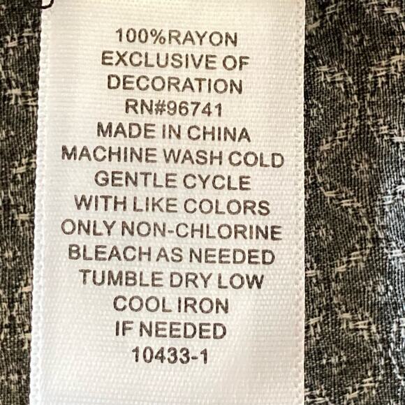 Arizona Y2K Babydoll Dark Floral Top Size XL Lace Trim Fairy Grunge Whimsygoth - Picture 10 of 11